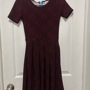 LuLaRoe Kids Dress in Red and Black